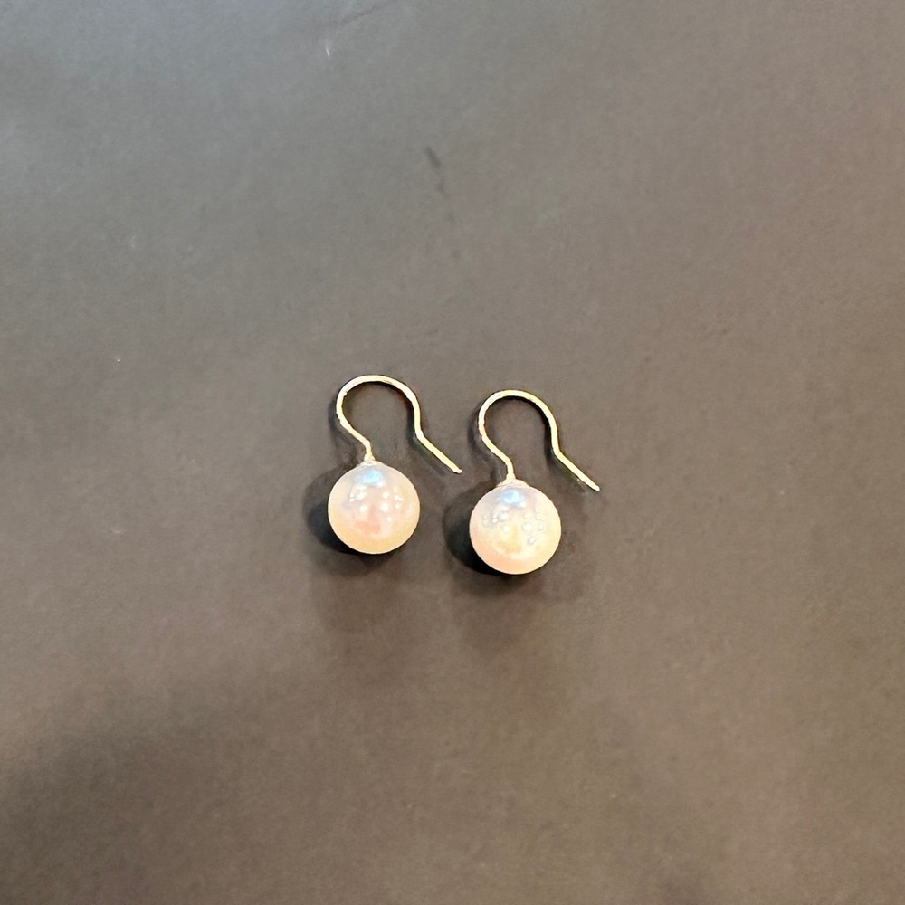 Pearl Drop Hook Earrings